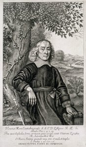 Portret van Henry More (1614-87) frontispice van zijn Theological Works, gegraveerd door William Faithorne (1616-91) 1675 door English School